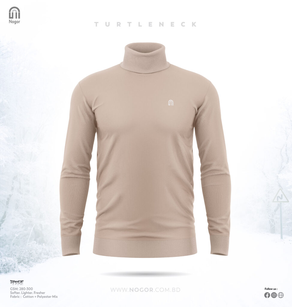 Classic Turtle Neck T-shirt By NOGOR