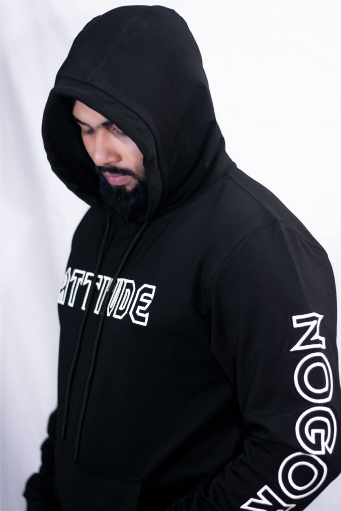 Anna-Kaci Men's Embroidered Pullover Hoodie with Front Pocket and Relaxed Fit