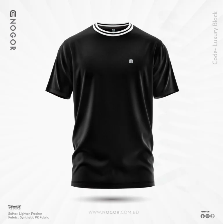 LUXURY SOLID HALF SLEEVE T-SHIRT BY NOGOR