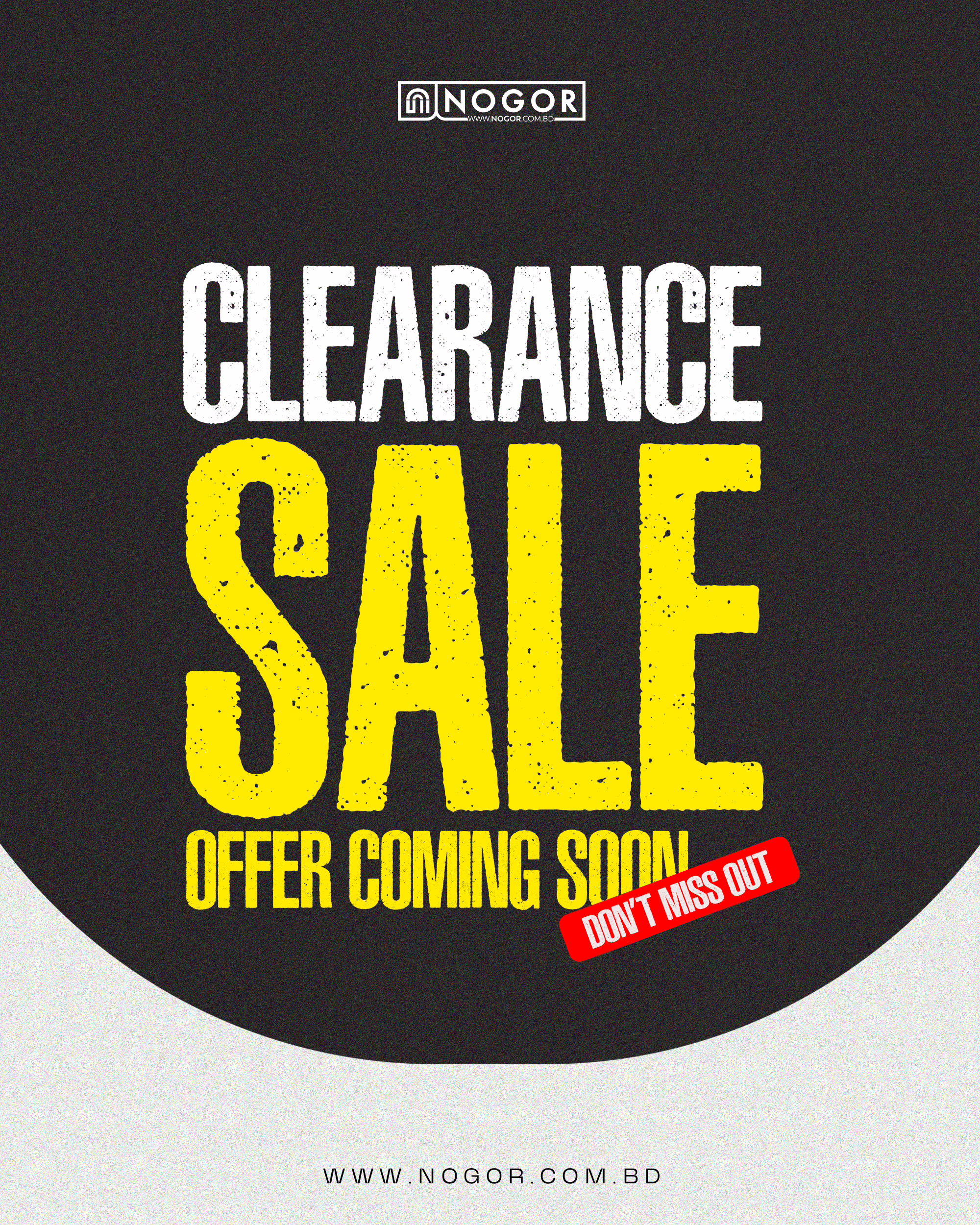 Nogor Clearance Sale Announcement (POPUP)