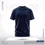 NOGOR Mens Solidarity Classic T shirt Navy (1)