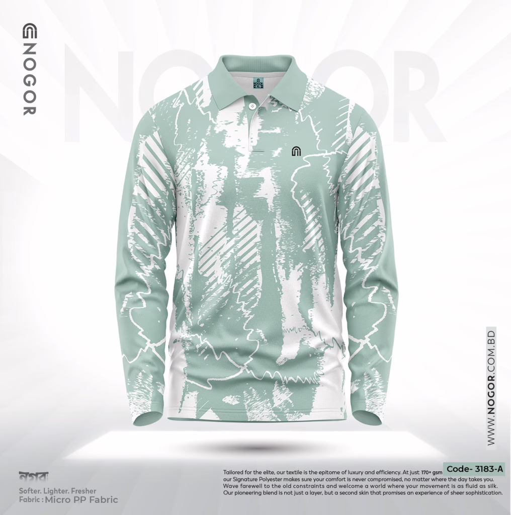 NOGOR Performance Full Sleeve Jersey – Mint Flow – NFJ180G3183A
