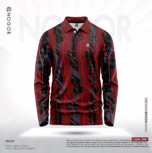 NOGOR Performance Full Sleeve Jersey – Red Volt – NFJ180G3191