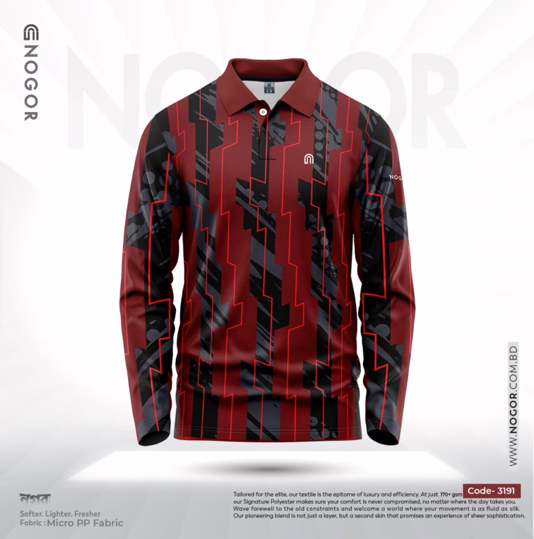 NOGOR Performance Full Sleeve Jersey – Red Volt – NFJ180G3191