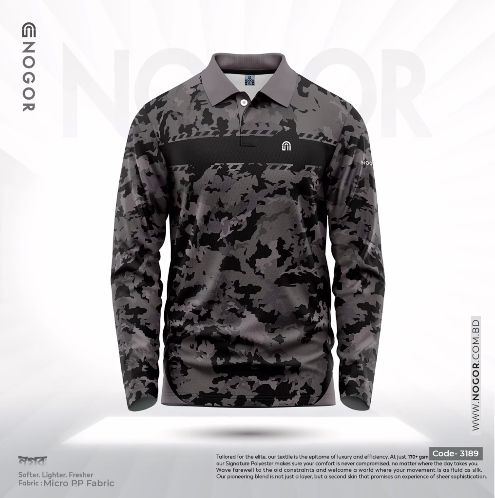 NOGOR Performance Full Sleeve Jersey – Urban Camo – NFJ180G3189