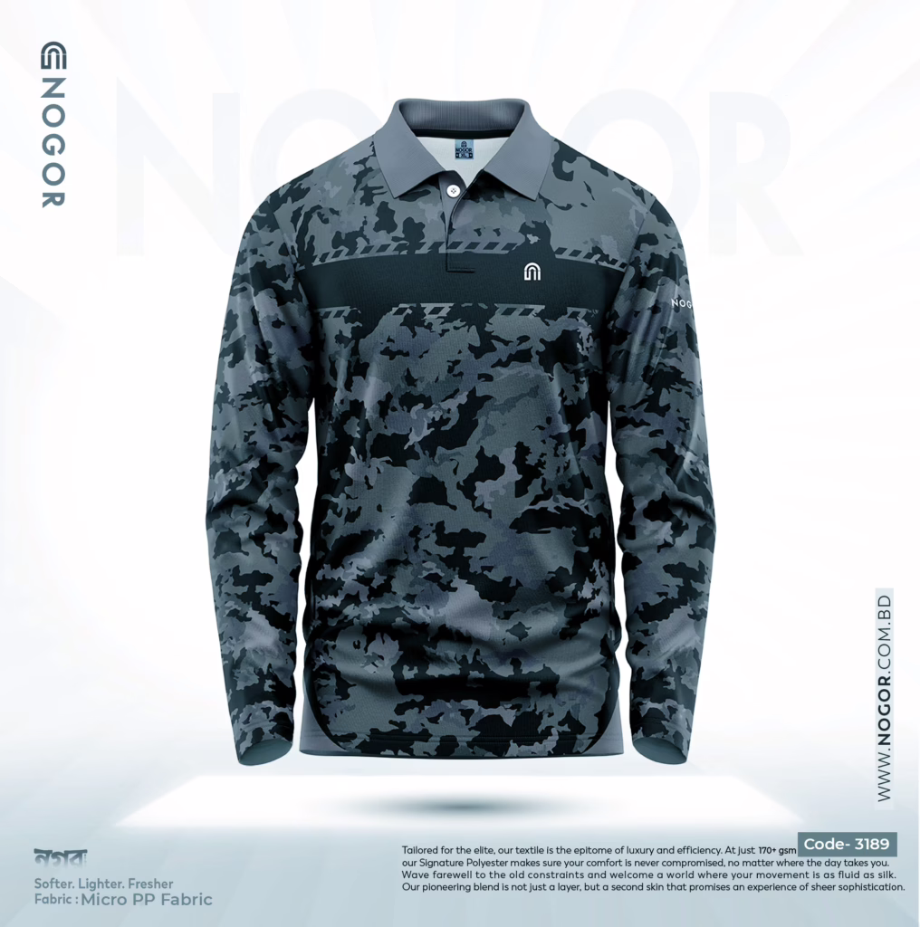 NOGOR Performance Full Sleeve Jersey – Urban Camo – NFJ180G3189 F