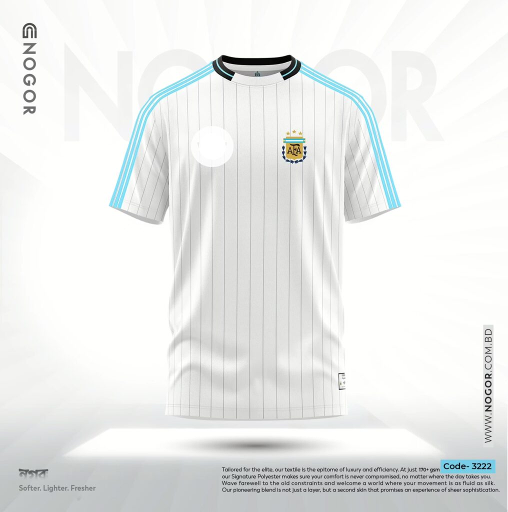 Argentina 2026 Terrace Icon Jersey – White Retro Style Football T Shirt NOGOR Bangladesh none