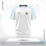 Argentina 2026 Terrace Icons Jersey – White Retro Style Football T Shirt NOGOR Bangladesh
