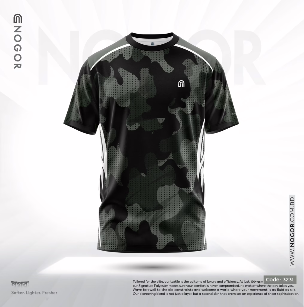 Men's Premium Sports Performance Active Wear T-shirt – Cyber Grid NS0303231