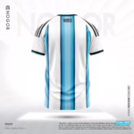 Argentina 2026 Home Jersey Price in Bangladesh Premium Silicone Logo, Mesh Fabric, Sublimation Print NOGOR 3239 B