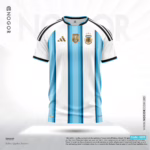 Argentina 2026 Home Jersey Price in Bangladesh Premium Silicone Logo, Mesh Fabric, Sublimation Print NOGOR 3239 F