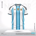Argentina 2026 Home Jersey Price in Bangladesh Premium Silicone Logo, Mesh Fabric, Sublimation Print NOGOR 3239 F