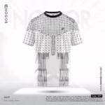 Men’s Premium Sports Performance Active Wear T shirt – Pixel 3237 F