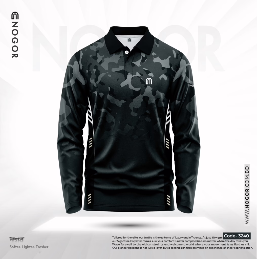 NOGOR Performance Full Sleeve Jersey – Dark Moss – NFJ180G3240 f