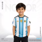 Argentina 2026 Away Kids Jersey Price in Bangladesh – Premium Mesh Fabric, 180 GSM, Full Sublimation Print NOGOR 3145 F