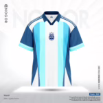 Argentina 2026 Fan Edition Drop Shoulder Jersey Premium 180 GSM Jacquard Lurex NOGOR Original