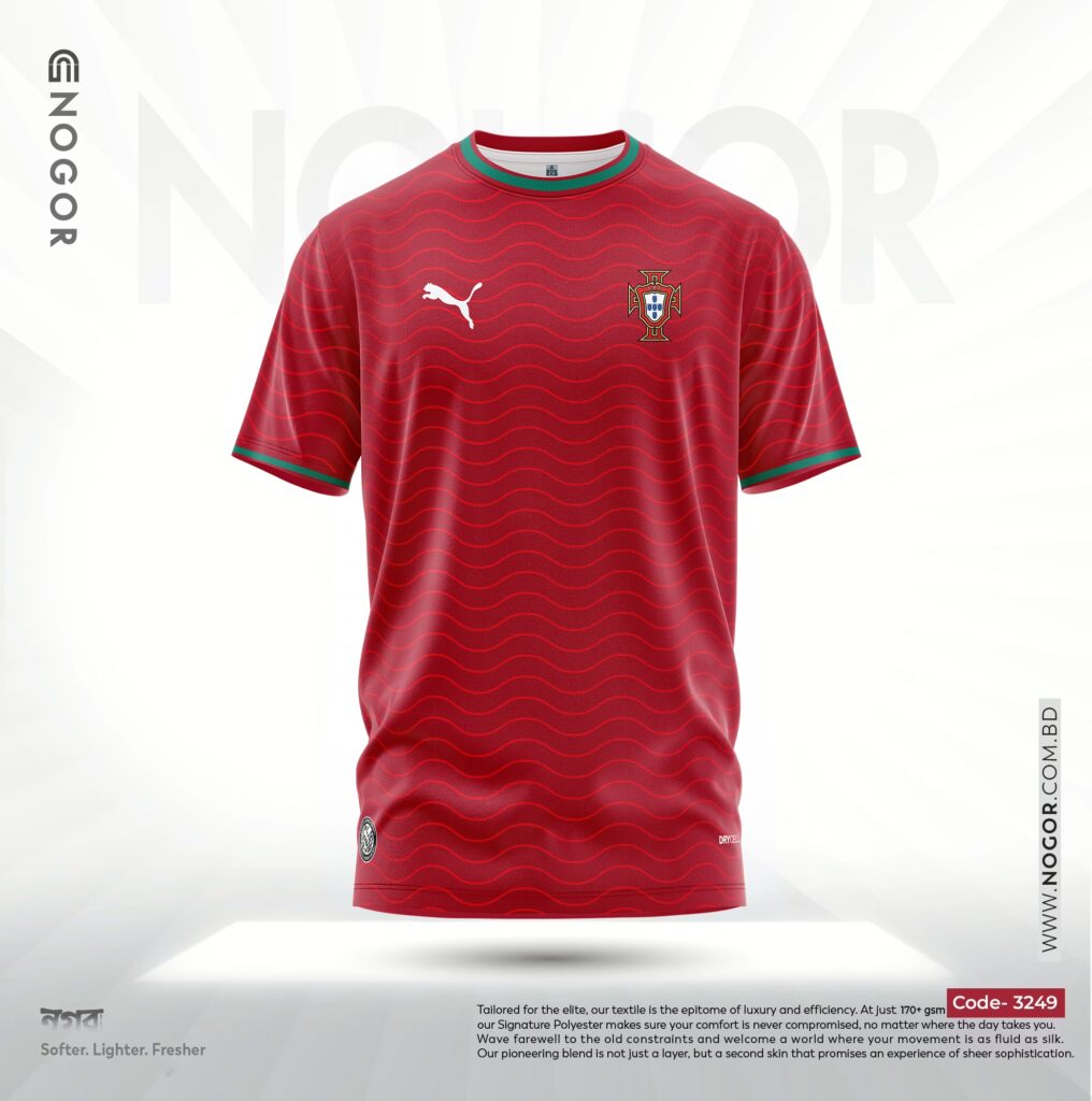 Portugal 2026 Home Jersey Price in Bangladesh – Premium Mesh Fabric, 180 GSM, Full Sublimation Print NOGOR 3149 F
