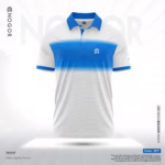 Men’s Premium Sports Performance Active Wear T-Shirt – Azure Horizon 3271 F
