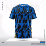 Men’s Premium Sports Performance Active Wear T-Shirt – Blue Bolt 3279 F