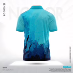Men’s Premium Sports Performance Active Wear T Shirt – Blue Reef 3276 B