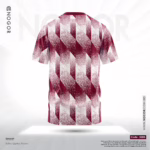 Men’s Premium Sports Performance Active Wear T shirt – Burgundy Shift 3285 B