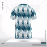 Men’s Premium Sports Performance Active Wear T shirt – Teal Shift 3284 B