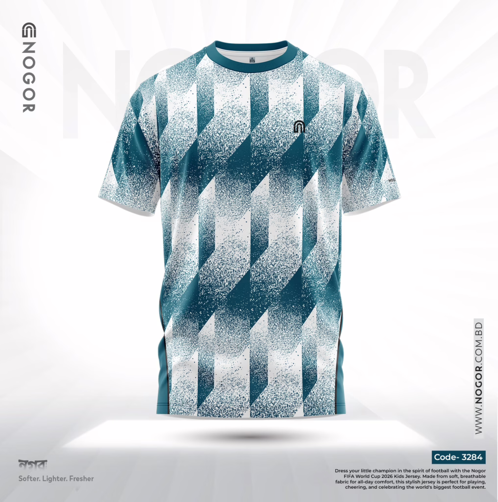 Men’s Premium Sports Performance Active Wear T shirt – Teal Shift 3284 F